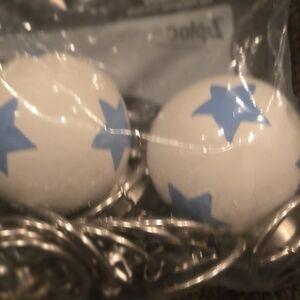 Pottery Barn White And Star Finials With Curtain Rings